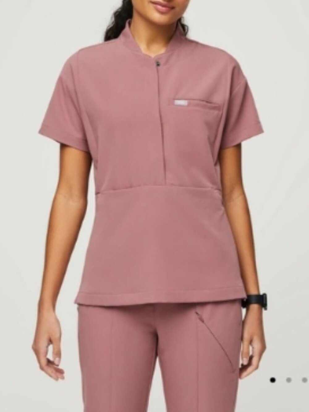 Like New! FIGS Tunis Scrub Top Mineral Mauve in M